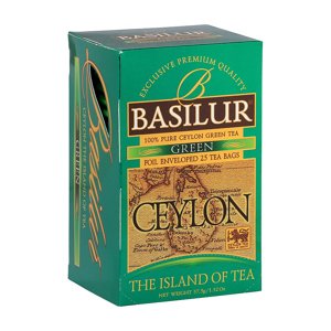 Basilur Ceylon Green 25 sáčků, 37,5g