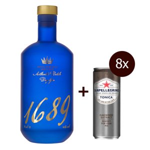 Gin 1689 + 8x tonic Sanpellegrino