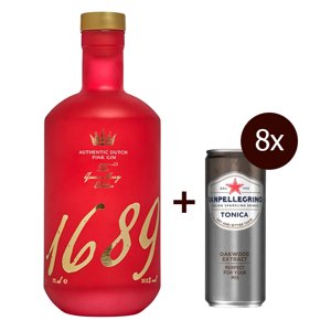 Gin 1689 The Queen Marry Edition + 8x tonic Sanpellegrino