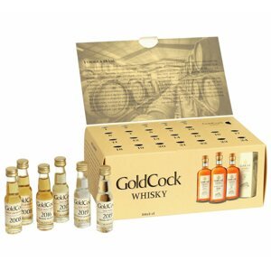 Degustační adventní kalendář Gold Cock 24×0,02l 49,2%