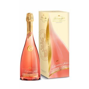 Bohemia Sekt Prestige Rosé Brut Jakostní šumivé víno růžové 0,75l 12,5% Karton