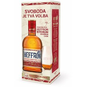 Heffron Rum 5y 0,5l 38% + 1x sklo GB