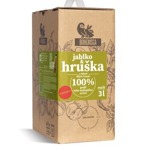 Bohemsca BIO mošt Jablko/hruška 50% Bag in Box 3l