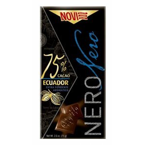Čokoláda Nero Nero hořká 75% ekvádorské kakao 75g