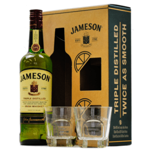 Jameson 40% 0,7l (dárkové balení s 2 skleničkami)