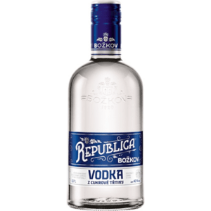 Božkov REPUBLICA Vodka z cukrovej trstiny 40% 0,7L (holá láhev)