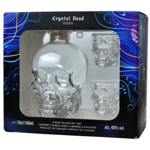 Crystal Head 40% 0.7L (dárkové balení s 2 skleničkami)