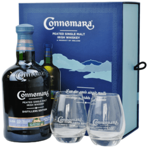 Connemara Distillers Edition + 2 sklenice 43% 0,7L (dárkové balení s 2 skleničkami)