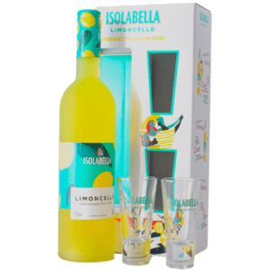 Isolabella Limoncello 30% 0,7L (dárkové balení s 2 skleničkami)