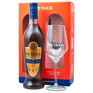 Metaxa 7* 40% 0.7L (dárkové balení s 1 sklenicí)