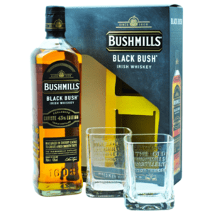 Bushmills Black Bush Caviste Edition 43% 0,7L (dárkové balení s 2 skleničkami)