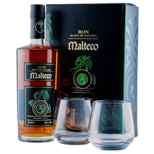 Malteco 15YO Reserva Maya 40% 0.7L (dárkové balení s 2 skleničkami)i)