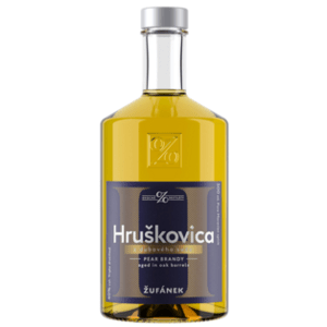 Žufánek Hruškovica z dubového sudu 40% 0,5l (holá láhev)