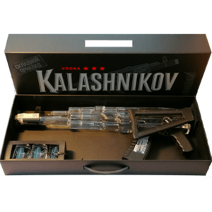 Kalashnikov AK 47 Vodka 40% 0.7L (dárkové balení s 3 skleničkami)