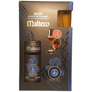 Malteco 10YO 40% 0.7L (dárkové balení s 2 skleničkami)