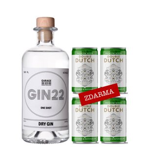 Lihovarek.cz  Garage Gin 22 40% 0,5l + 4x okurkové mixery zdarma