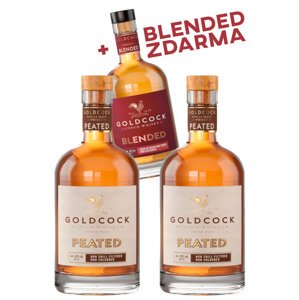 GOLDCOCK Whisky GOLDCOCK 2x PEATED +1 BLENDED Zdarma