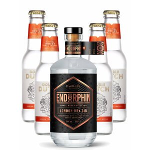 Endorphin gin Endorphin London Dry 0,5l + Dárek: 4x Double dutch tonik