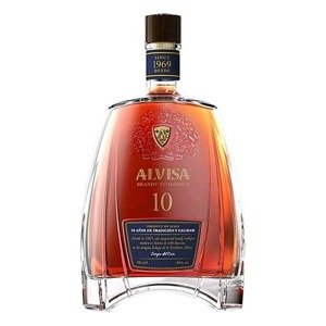 Alvisa 10 years organic Spanish brandy 40% 1l