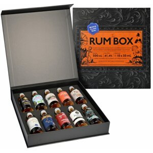 The Rum Box World Tour Edition 41,4 % 10 x 0,05l Blue Edition