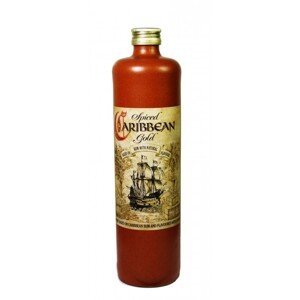 Caribbean spiced gold stone bottle flavored Panamas rum 40% 0,7l