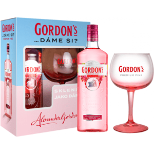Gordon's Premium Pink Gin 37,5% 0,7l dárkové balení