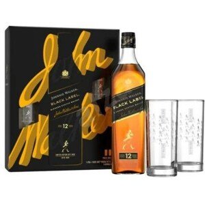 Johnnie Walker Black Label 40% 0,7 L + 2 sklenice