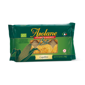 MOLINO DI FERRO SPA Těstoviny kukuřičné (bezlepkové) vlasové nudle capellini LE ASOLANE BIO 250 g