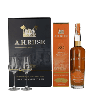 A.H. Riise Dárkové balení A.H.Riise XO Reserve 40% 0,7l + 2 degustační skleničky