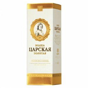 Carskaja vodka Vodka Carskaja Gold 40% 0,7l dárkové balení